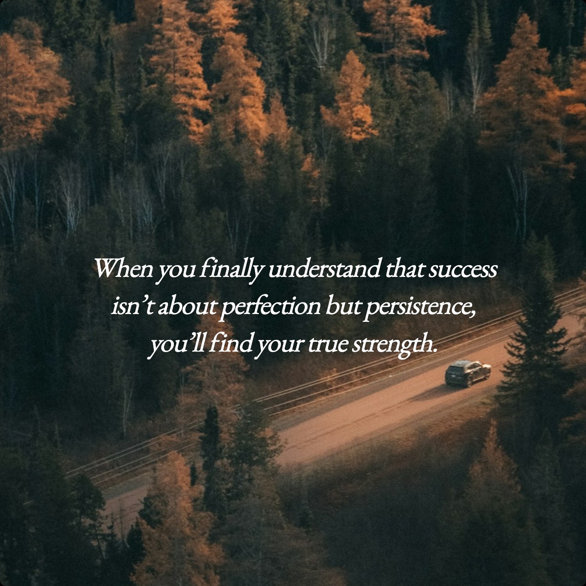 When you finally understand that success isn’t about perfection but persistence, you’ll find your true strength.