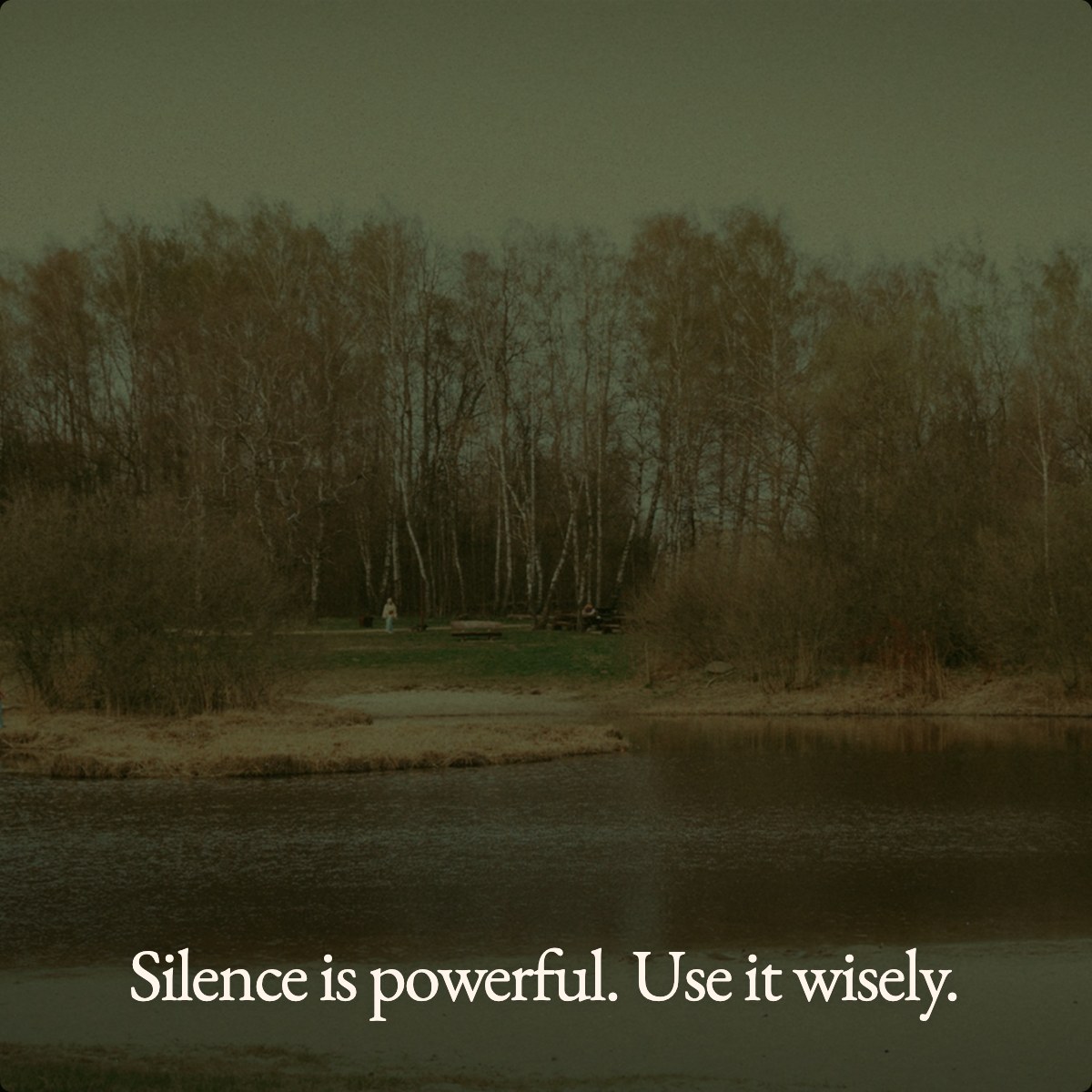 Silence is powerful. Use it wisely.